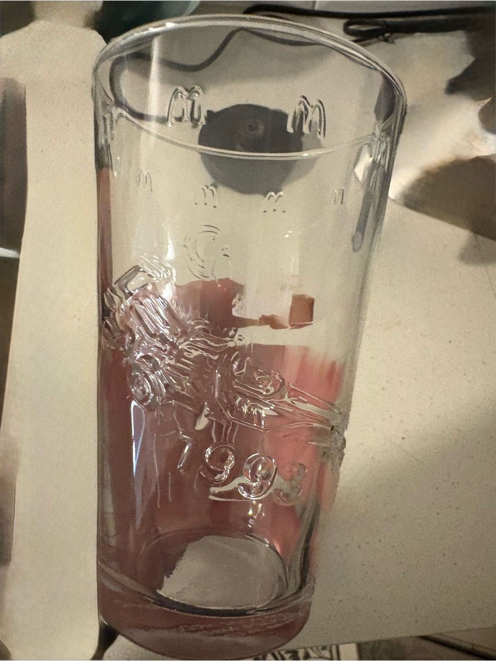 McDonald’s Barbie/hot wheels collector glass